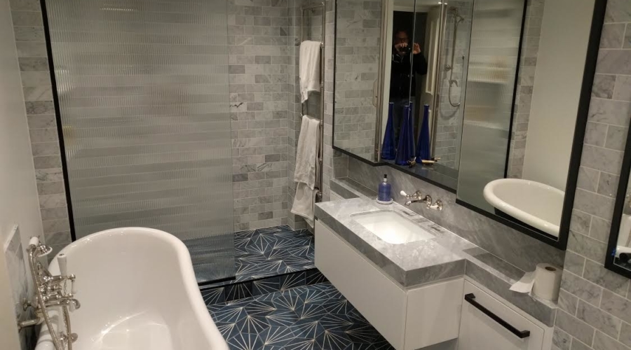 bathroom tiling